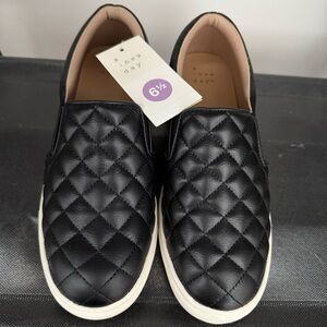 A New Day Black Quilted Women's Loafers